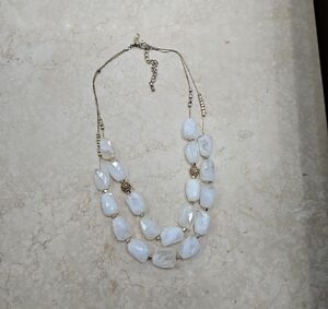 INC International Concepts Gold and White Multi-Strand Necklace